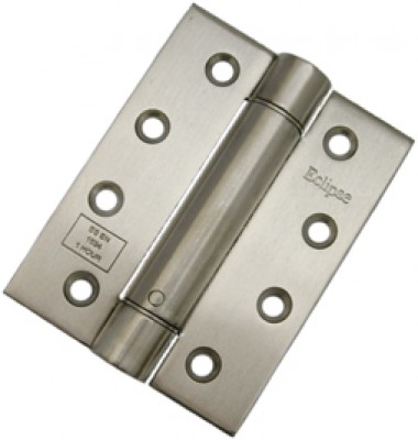 Spring hinges - satin stainless steel