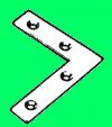 Flat corner plates