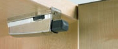 Screw-on silent close door buffer