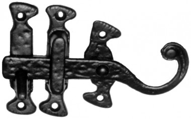 Black antique thumb latch