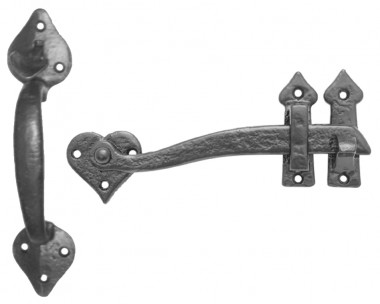 Black antique thumb latch