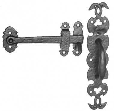 Black antique thumb latch