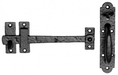 Black antique thumb latch