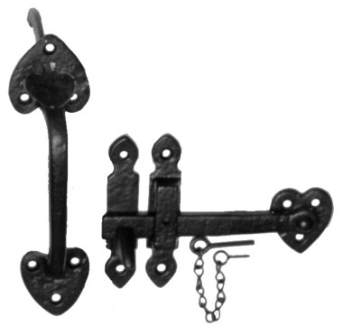 Black antique thumb latch