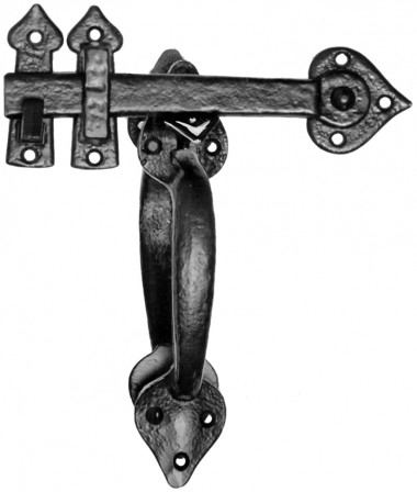 Black antique thumb latch