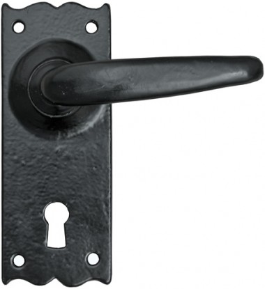 33319 Oak Lever Lock Set