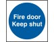 Fire door signs 100 x 100mm - Click to Zoom